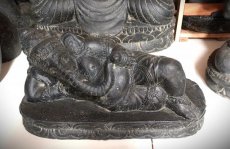 AI-ST-GAN-057L Statue en pierre de Ganesha (couchée) - 57 cm
