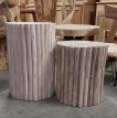 Teak stool / side table, model "TONGKAT"