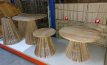 SB-TRIMCONUS TRIMCONUS - Teak wooden table